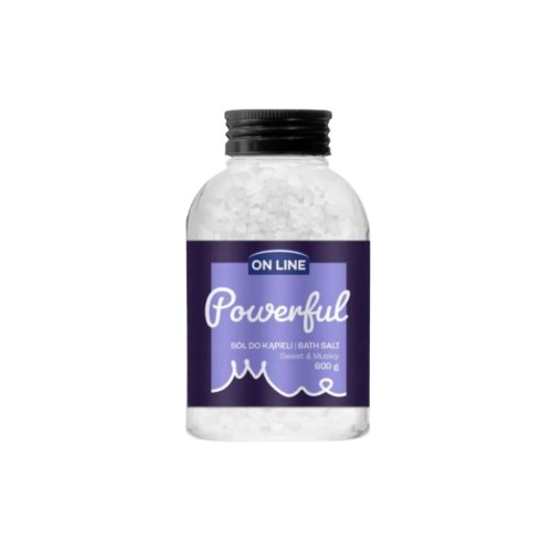 ON LINE vonios druska Powerful Sweet & Musky, 600 g