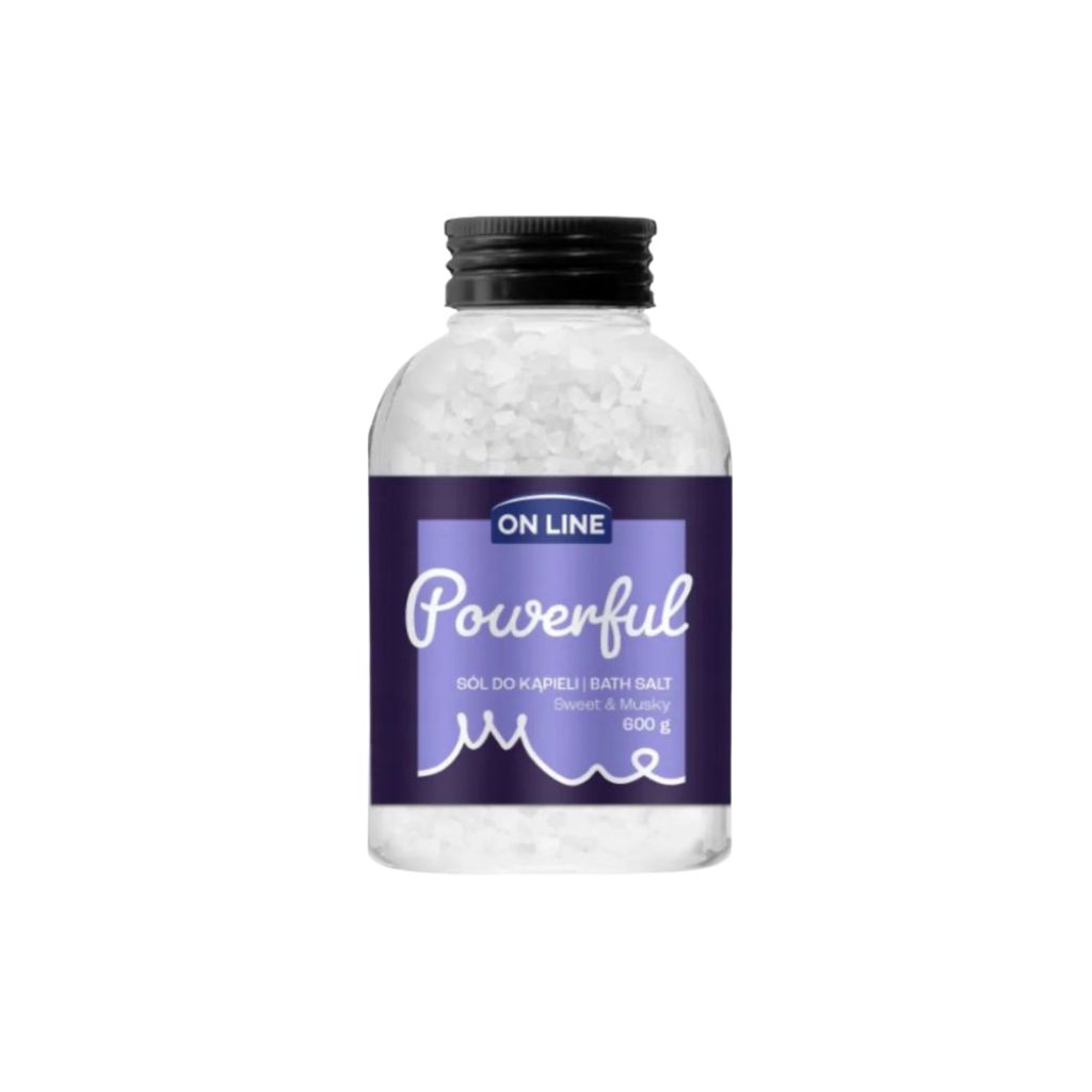 ON LINE vonios druska Powerful Sweet & Musky, 600 g