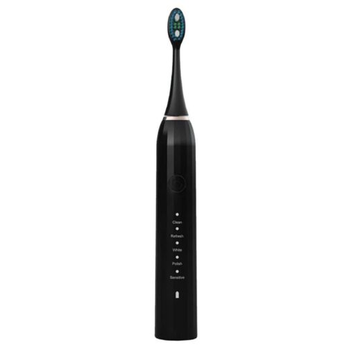 OSOM Oral Care įkraunamas, elektrinis, garsinis dantų šepetėlis Toothbrush Black OSOMORALM1BL, juodos spalvos