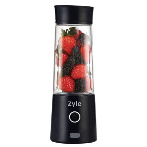 Zyle įkraunama, nešiojama kokteilinė su titanu dengtais ašmenimis ZY015RBB, juodos spalvos