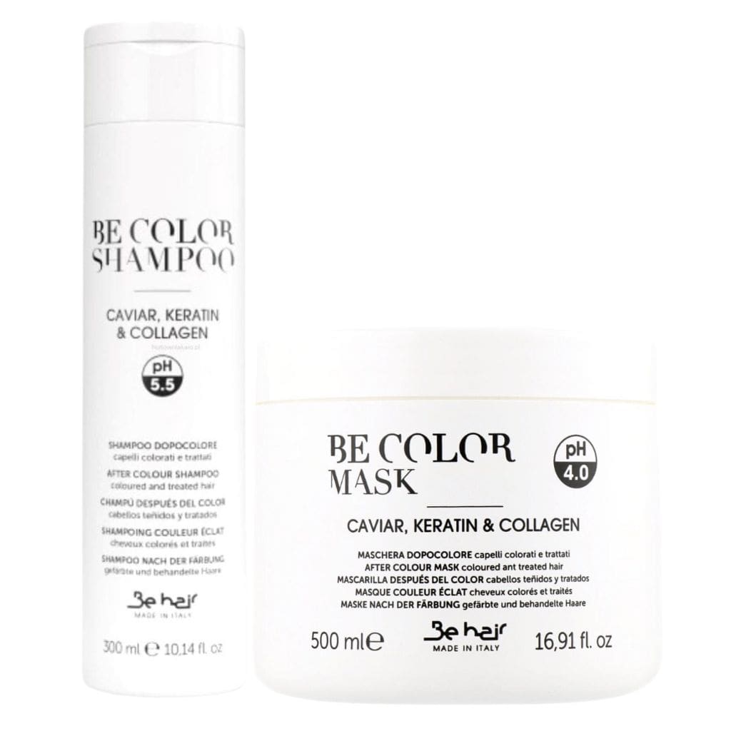 Be hair rinkinys dažytų, pažeistų plaukų priežiūrai BE COLOR