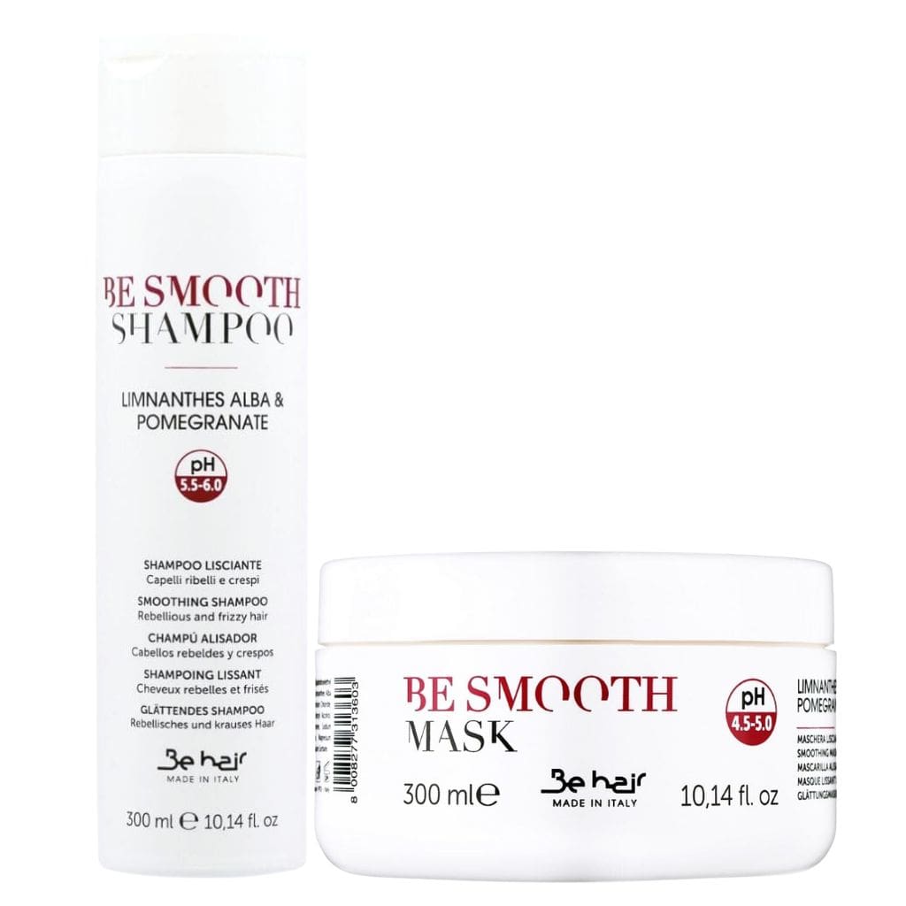 Be hair rinkinys nepaklusniems, sausiems, besipučiantiems, pažeistiems plaukams BE SMOOTH