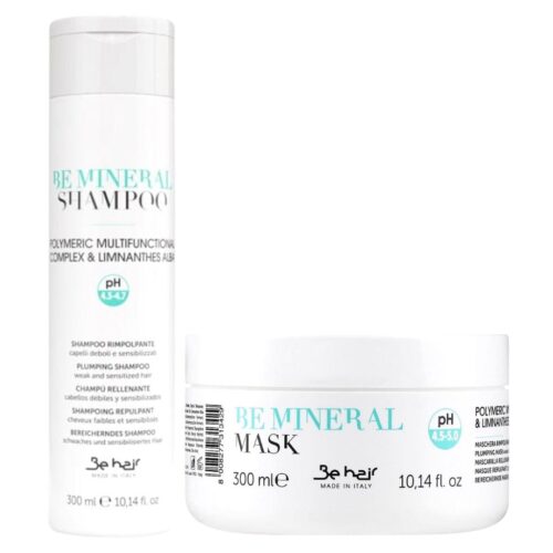 Be hair rinkinys silpniems, ploniems, plaukams BE MINERAL