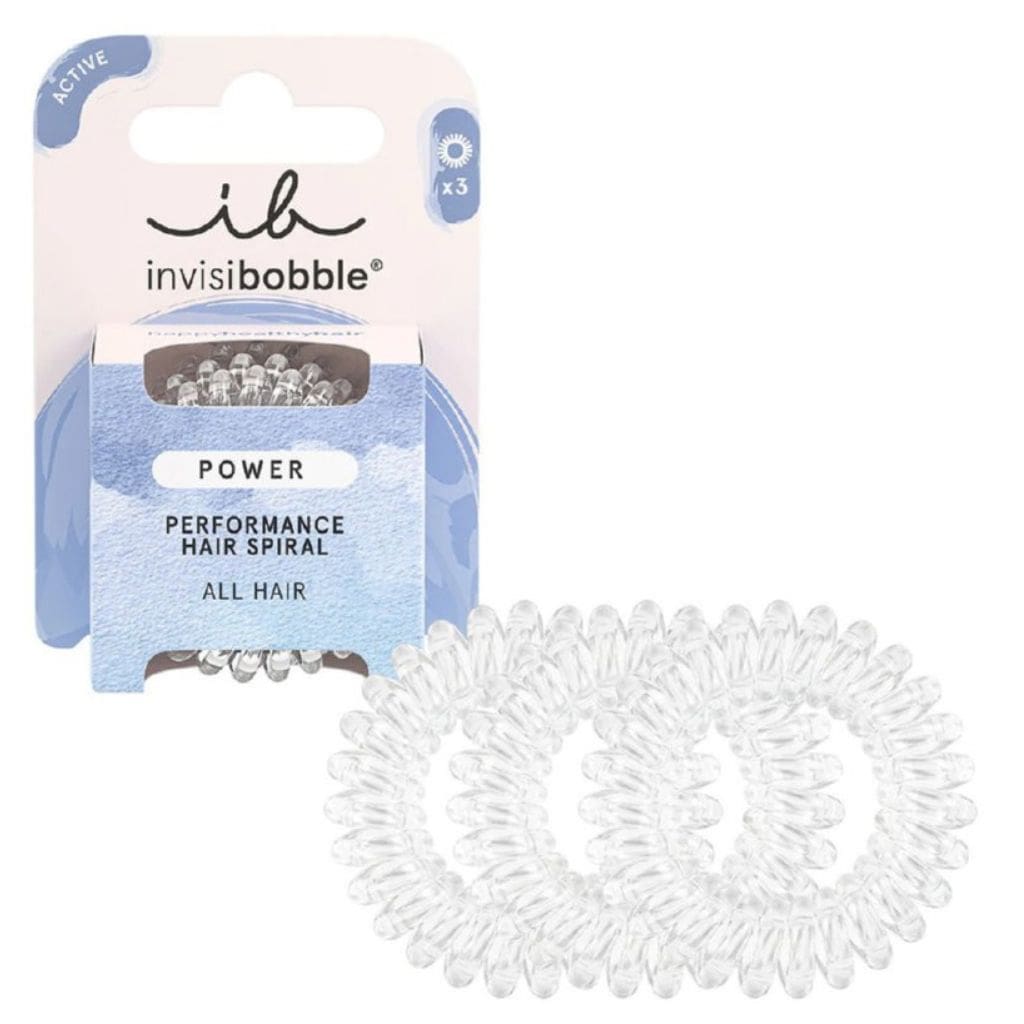 Invisibobble Power gumytės plaukams Crystal Clear, IB-PO-PA-3-1001, 3vnt