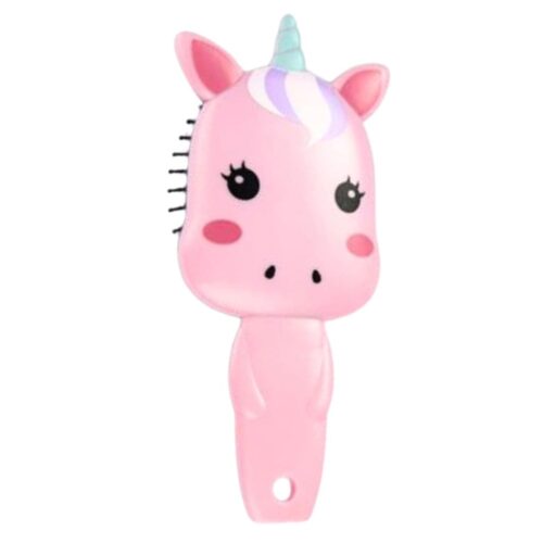 MARTINELIA plaukų šepetys vienaragis, rožinės spalvos