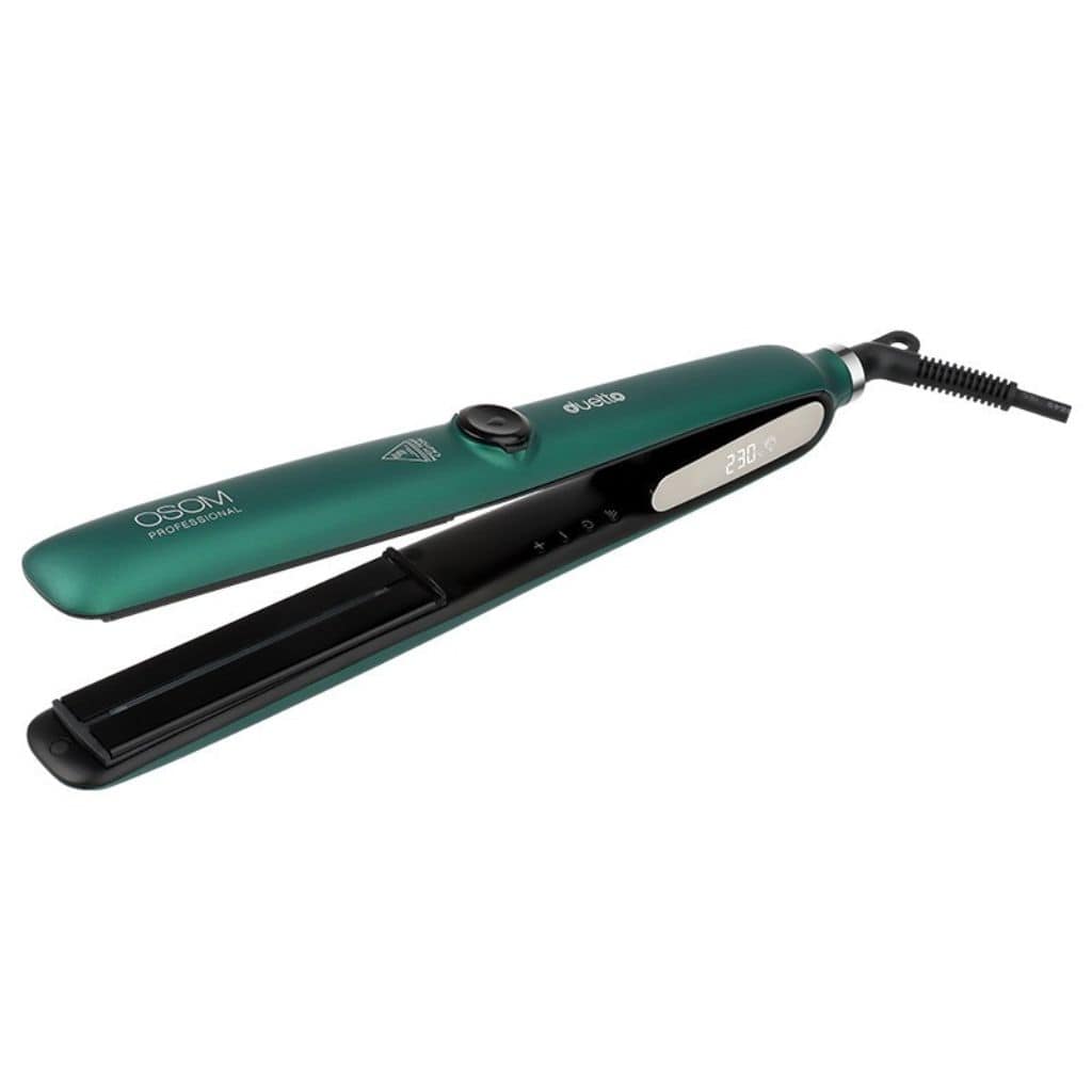 OSOM Professional plaukų tiesintuvas Duetto Automatic Steam & Infrared Hair Straightener Green OSOMP089GR, su garų ir infraredo funkcijomis, žalios spalvos