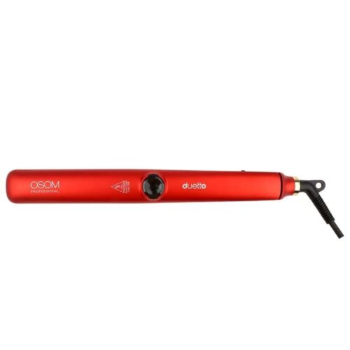 OSOM Professional plaukų tiesintuvas Duetto Automatic Steam & Infrared Hair Straightener Red OSOMP089RED, su garų ir infraredo funkcijomis, raudonos spalvos