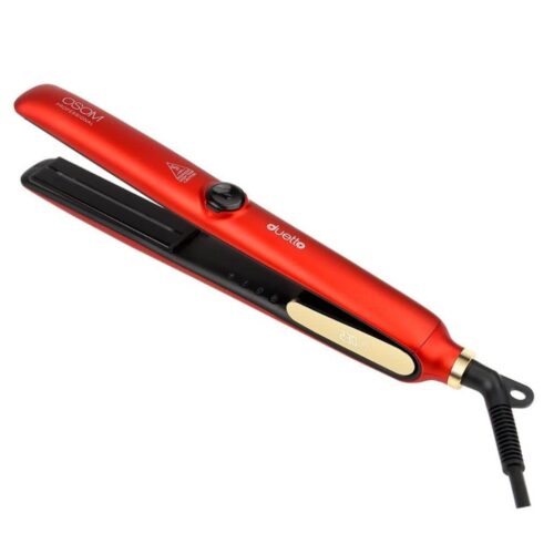 OSOM Professional plaukų tiesintuvas Duetto Automatic Steam & Infrared Hair Straightener Red OSOMP089RED, su garų ir infraredo funkcijomis, raudonos spalvos