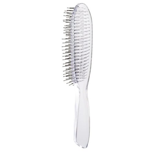 OSOM Professional šepetys plaukams Scalp and Detangling Brush OSOM01860, skirtas plaukų iššukavimui, 21cm, skaidrus