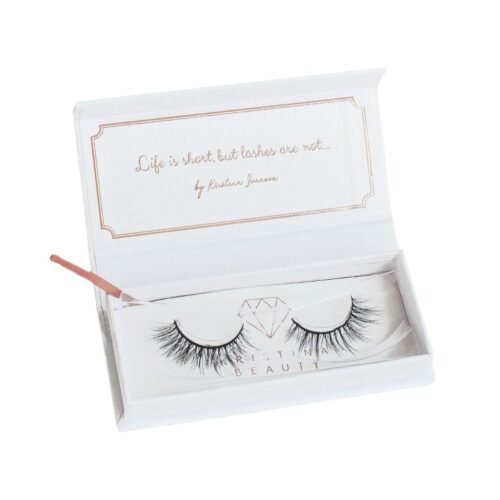 Kristina Beauty vientisos, rankų darbo, natūralaus plauko, priklijuojamos blakstienos Nr.05 STANDART