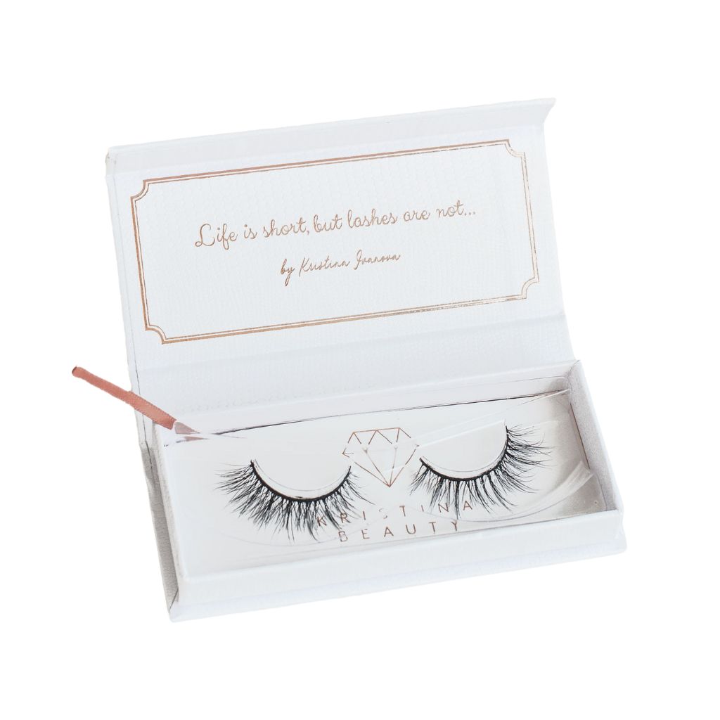 Kristina Beauty vientisos, rankų darbo, natūralaus plauko, priklijuojamos blakstienos Nr.05 STANDART