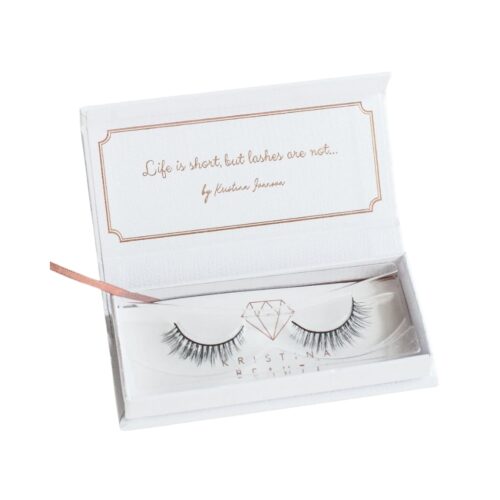 Kristina Beauty vientisos, rankų darbo, natūralaus plauko, priklijuojamos blakstienos Nr.05 XS