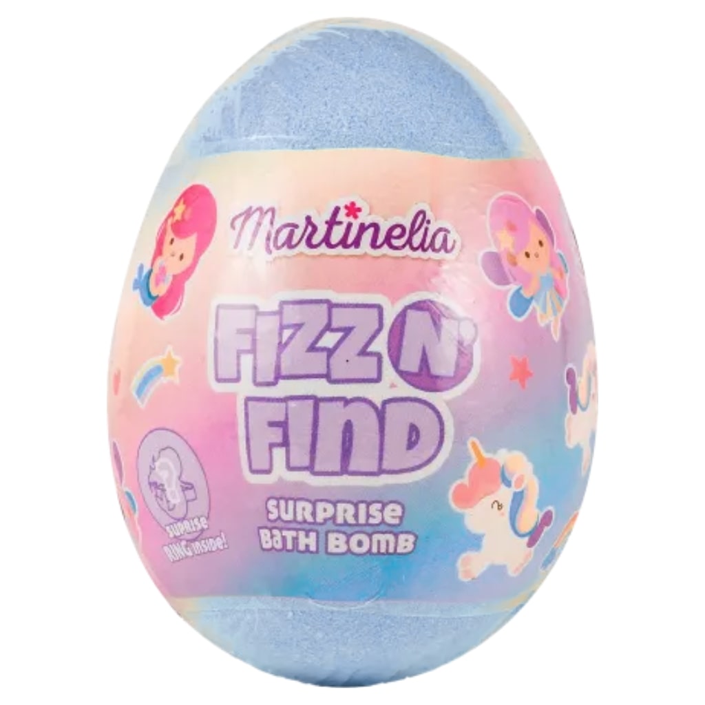 MARTINELIA vonios burbulas kiaušinio formos su siurprizu viduje FIZZ N' FIND, Vanilla Sugar, 100g