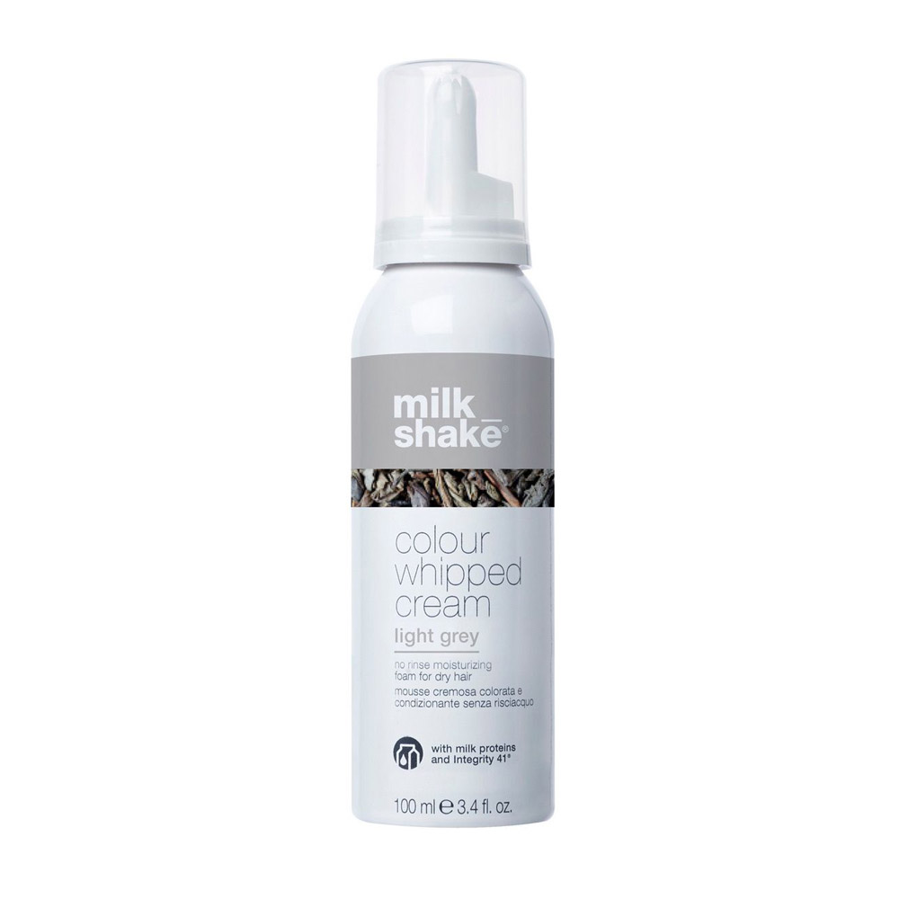 Milk Shake kondicionuojančios dažomosios putos COLOUR WHIPPED CREAM LIGHT GREY, 100ml
