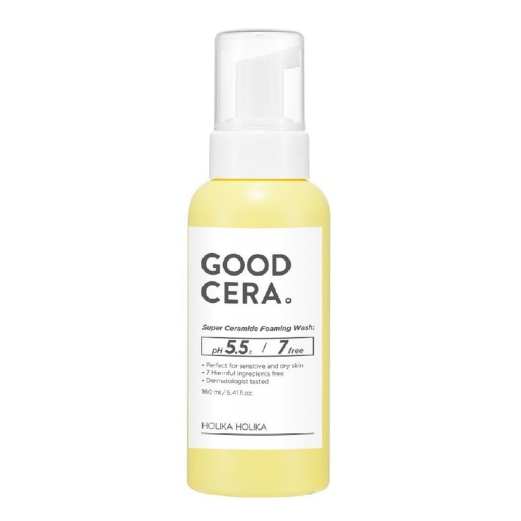 Holika Holika valomosios veido putos su keramidais Good Cera Super Ceramide Foaming Wash HH20010781, sausai, jautriai veido odai, 160ml