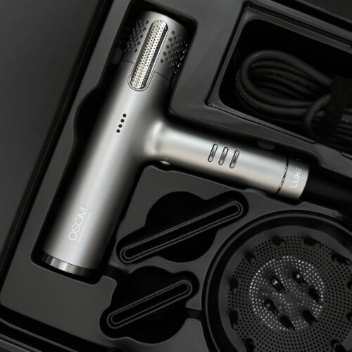 OSOM Professional plaukų džiovintuvas LUXE BLDC High Speed Hair Dryer OSOMPF08GB, 1500W, mėlsvai pilkos spalvos