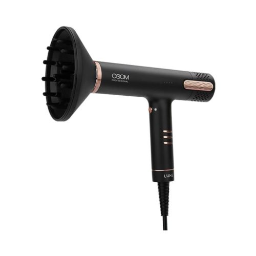 OSOM Professional plaukų džiovintuvas LUXE BLDC High Speed Hair Dryer OSOMPF08BL, 1500W, juodos spalvos