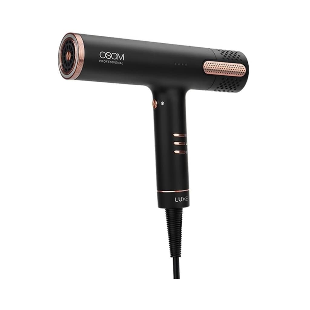 OSOM Professional plaukų džiovintuvas LUXE BLDC High Speed Hair Dryer OSOMPF08BL, 1500W, juodos spalvos