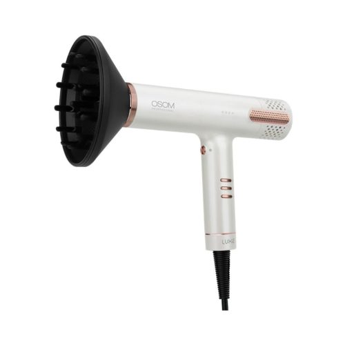 OSOM Professional plaukų džiovintuvas LUXE BLDC High Speed Hair Dryer, OSOMPF08WH, 1500W, baltos spalvos