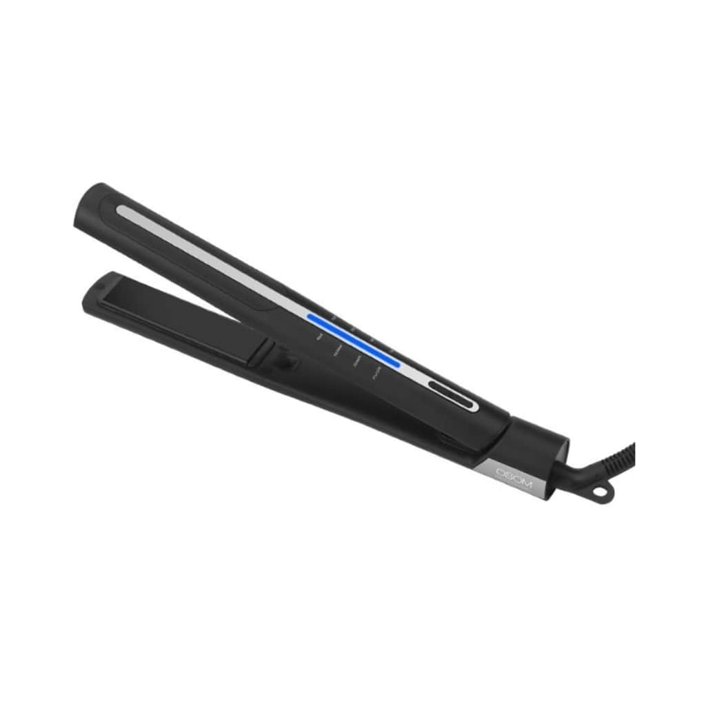 OSOM Professional plaukų tiesintuvas IONIQ Negative Ion Hair Straightener OSOMP169ST, su neigiamų jonų funkcija, juodos spalvos