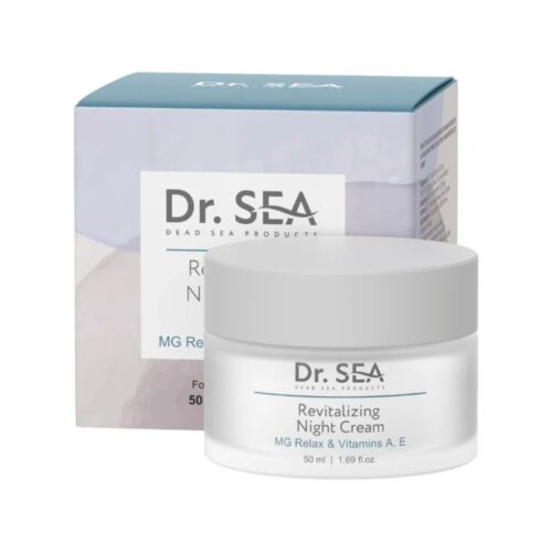 DR. SEA naktinis atstatantis kremas veidui su MG RELAX kompleksu ir vitaminais A, E, 50ml
