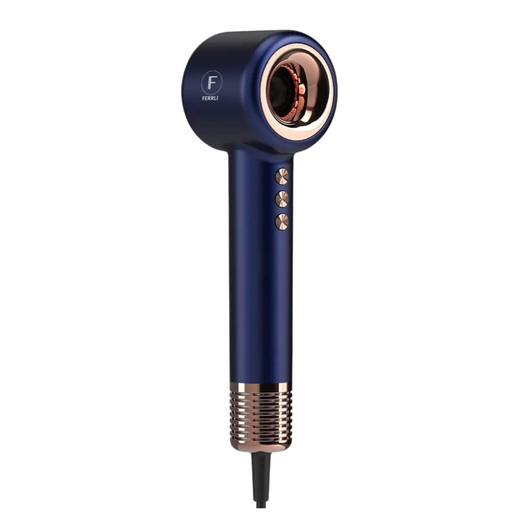 FERRLI IONIC ultra lengvas ir ultra tylus džiovintuvas, mėlynos spalvos, 1400-1500W