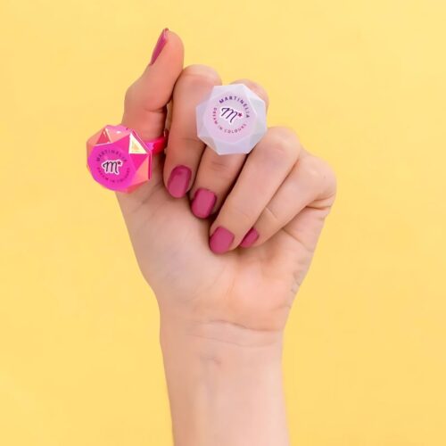 MARTINELIA lūpų balzamas žiedo formos, violetinės spalvos, 1,2g