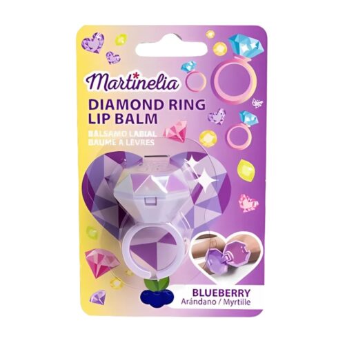 MARTINELIA lūpų balzamas žiedo formos, violetinės spalvos, 1,2g