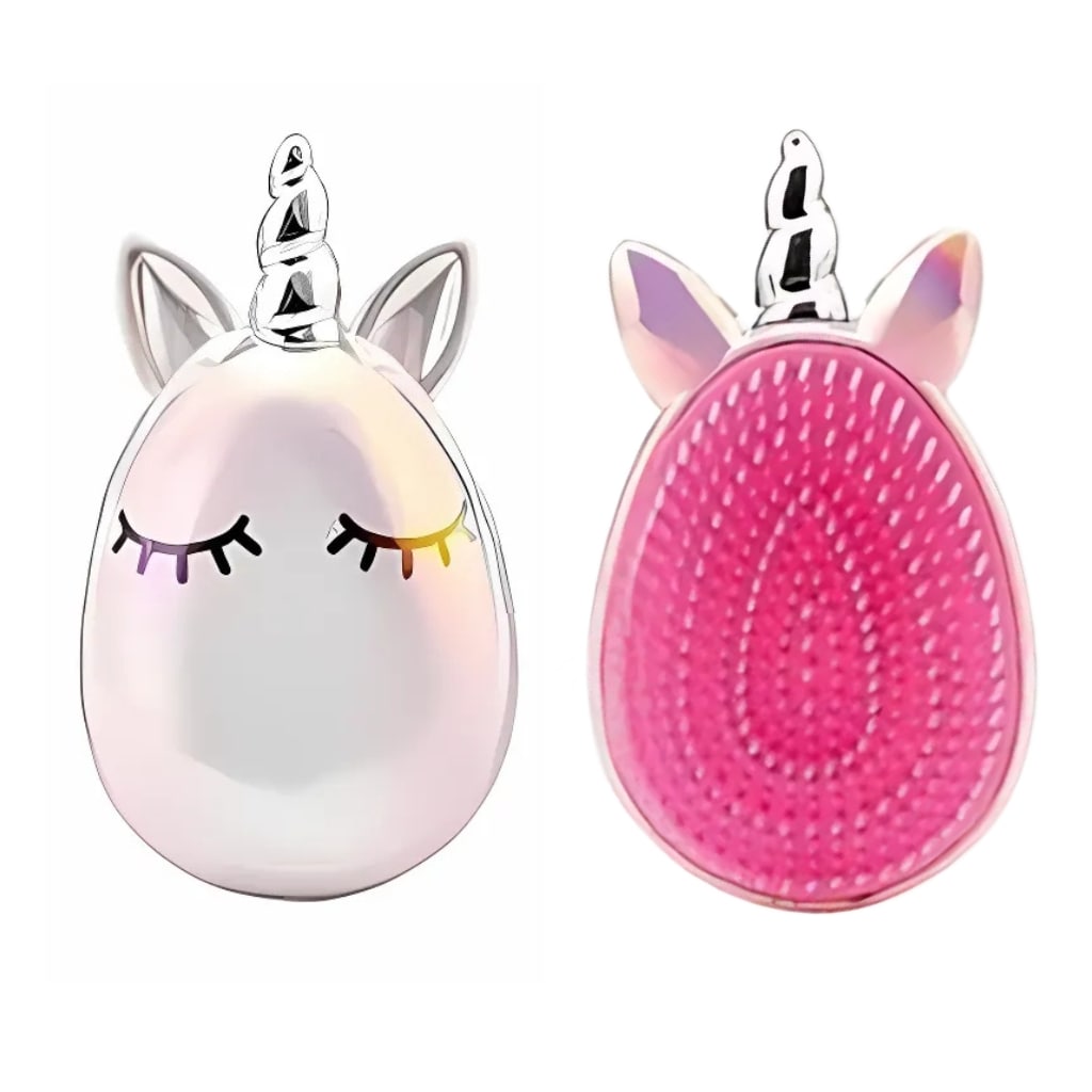 MARTINELIA šukos lengvinančios plaukų iššukavimą Unicorn, baltos spalvos