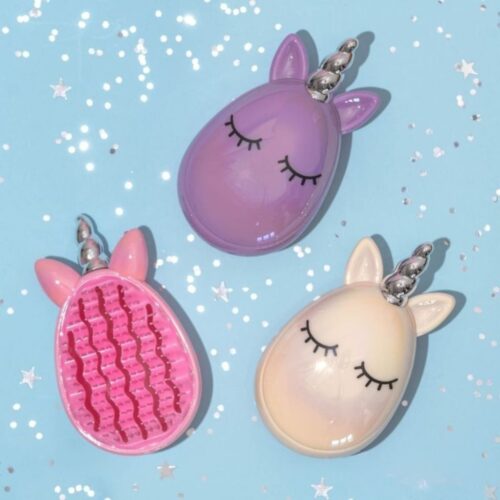 MARTINELIA šukos lengvinančios plaukų iššukavimą Unicorn, violetinės spalvos