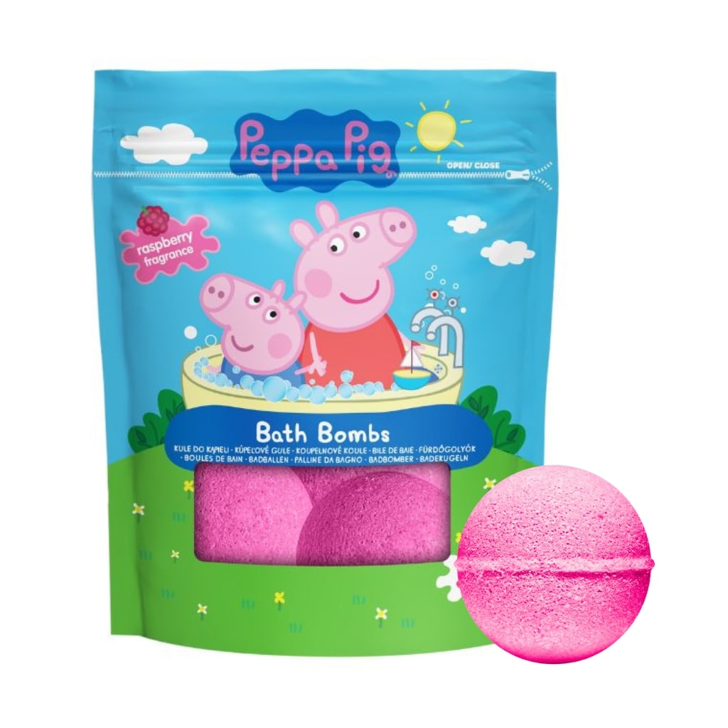 PEPPA PIG vonios burbulai aviečių aromato, 5x50g