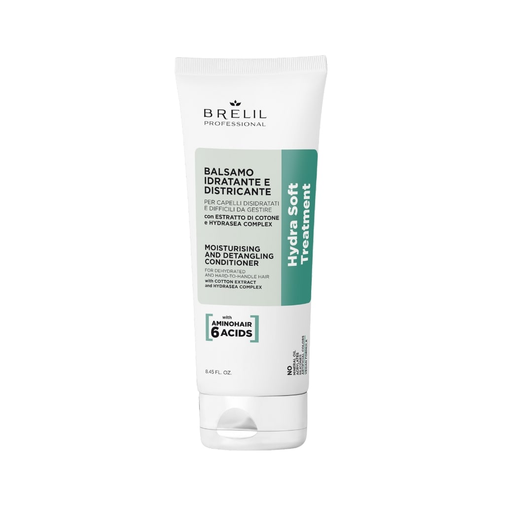 BRELIL drėkinamasis kondicionierius sausiems, sunkiai suvaldomiems plaukams HYDRA, 250ml