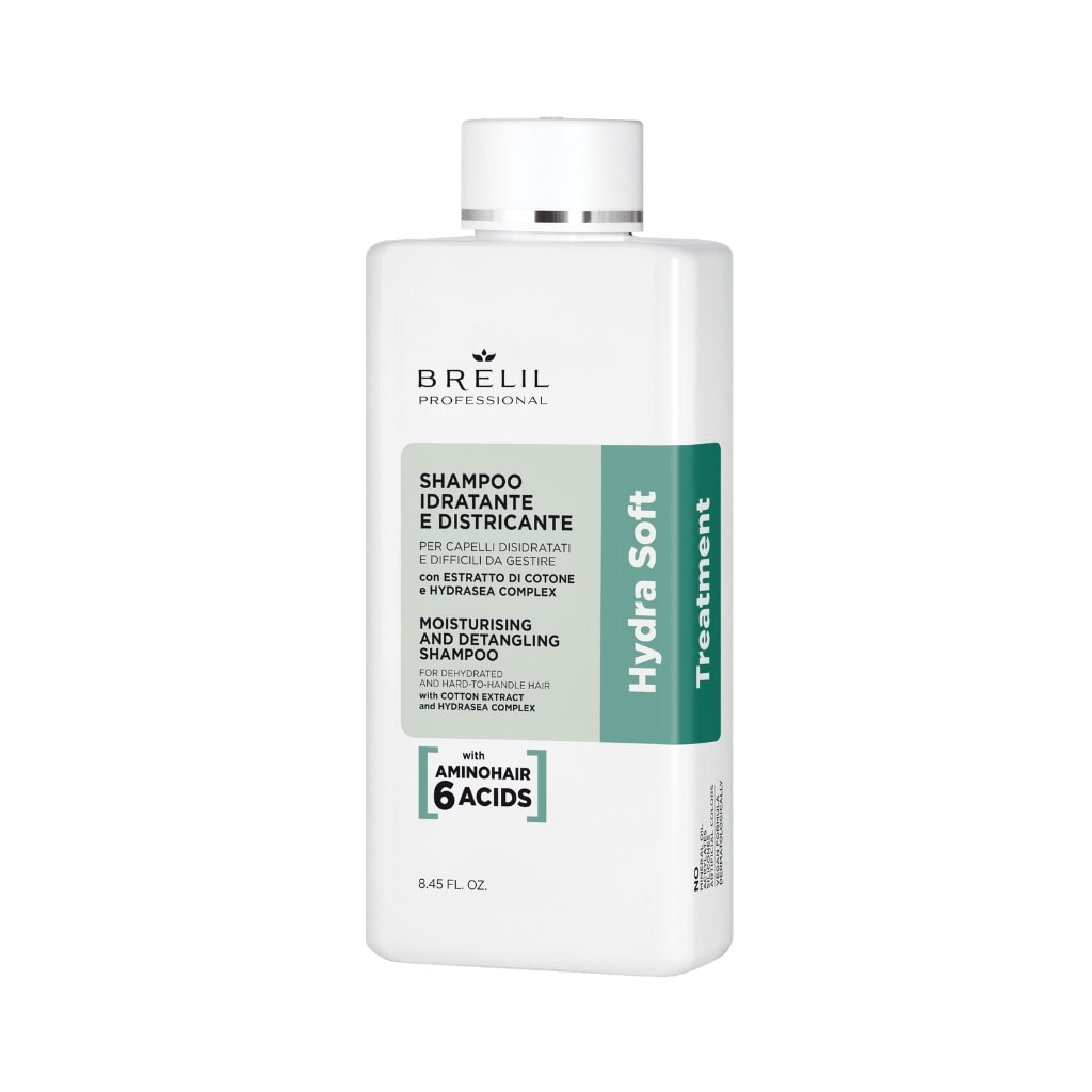 BRELIL drėkinamasis šampūnas sausiems, sunkiai suvaldomiems plaukams HYDRA, 250ml