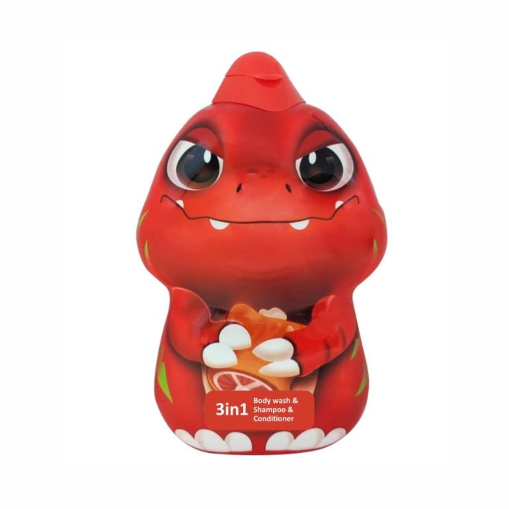 EDG dušo želė, šampūnas ir kondicionierius 3in1 dinozauras Rexas 3D, 400ml