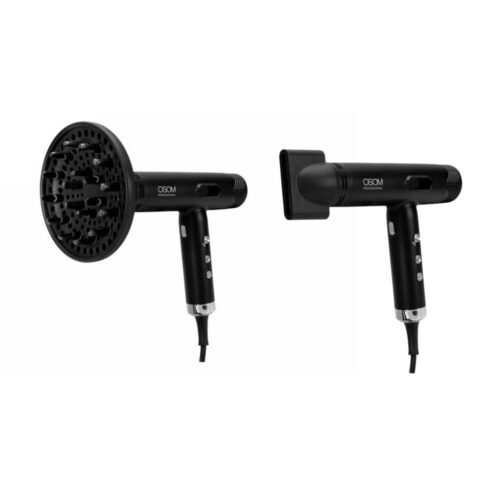 OSOM Professional plaukų džiovintuvas VORTEX High Speed BLDC Hair Dryer OSOMP6809BL, juodos spalvos, 1800W