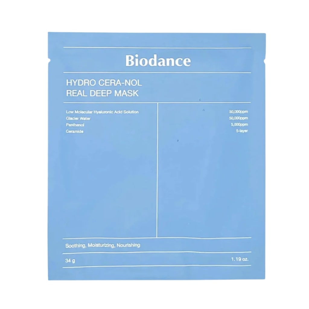 BIODANCE veido kaukė su keramidais Hydro Cera-Nol Real Deep Mask, 1vnt.