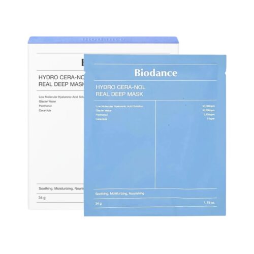 BIODANCE veido kaukių su keramidais rinkinys Hydro Cera-Nol Real Deep Mask 4vnt.
