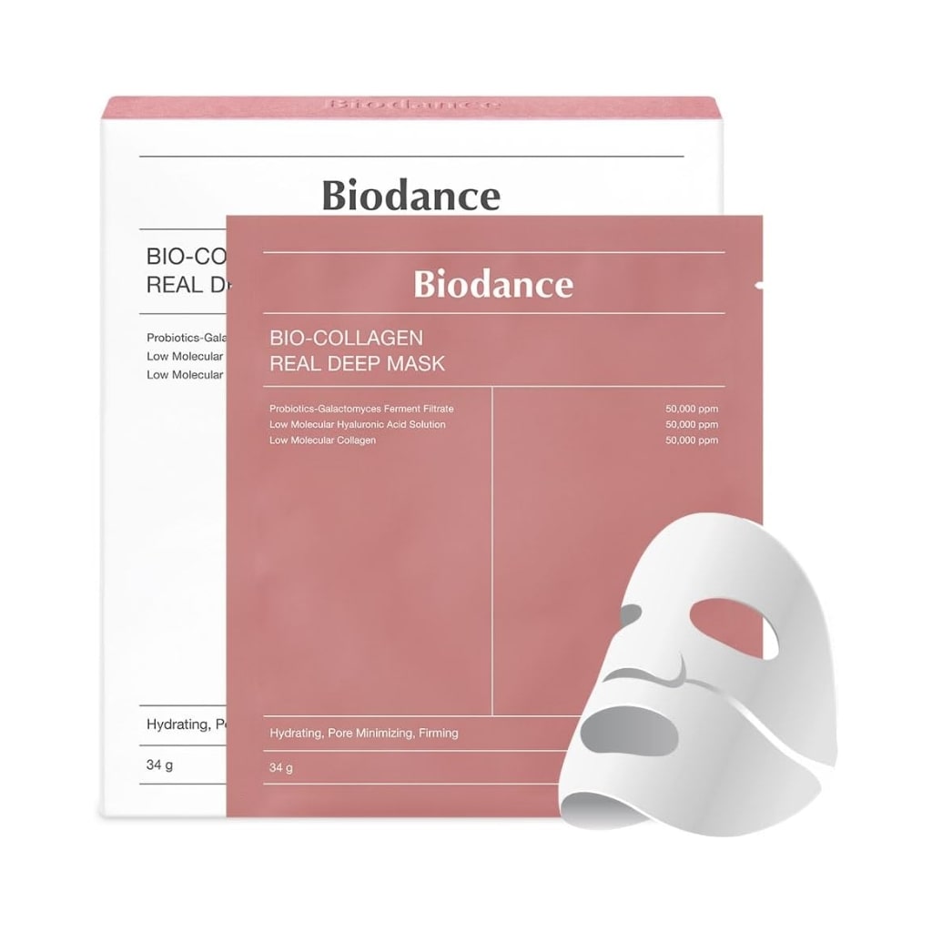 BIODANCE veido kaukių su kolagenu rinkinys Bio-Collagen Real Deep Mask 4vnt.