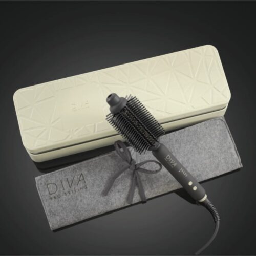 Diva Pro Styling garbanojimo šukos Precious Metals Gold Dust Full Volume, Curling and Styling Hot Brush