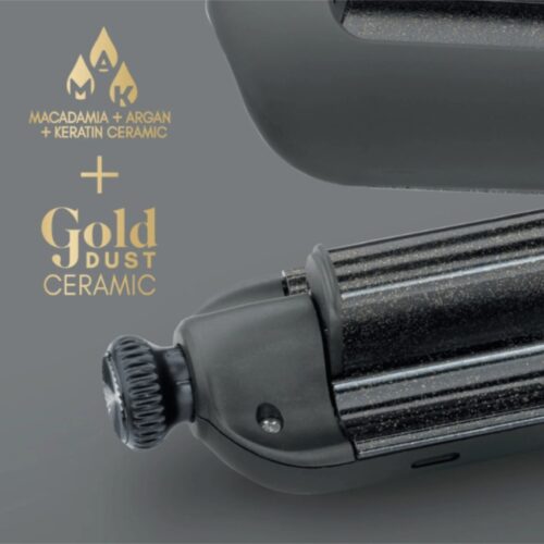 Diva Pro Styling plaukų formavimo žnyplės Precious Metals Gold Dust