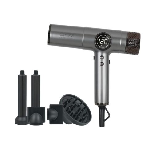 OSOM Professional plaukų džiovintuvas-formuotuvas OPUS Multi Styler OSOMP02342, komplektacijoje 5 antgaliai, 1900W