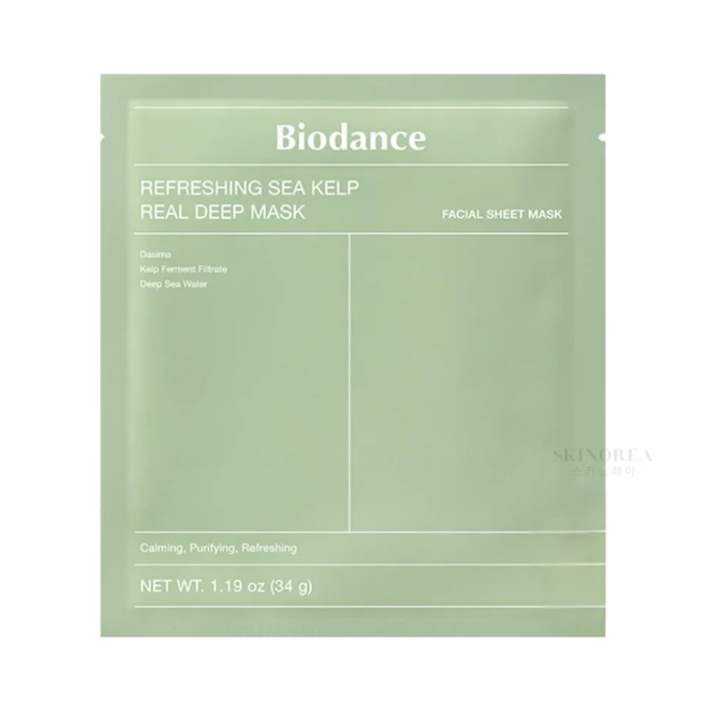 BIODANCE veido kaukė Refreshing Sea Kelp Real Deep Mask, 1vnt.
