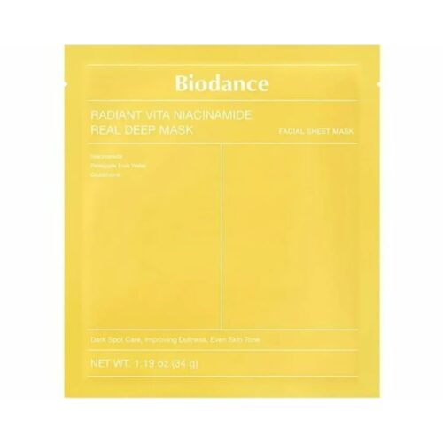 BIODANCE veido kaukė Radiant Vita Niacinamide Real Deep, 1vnt.