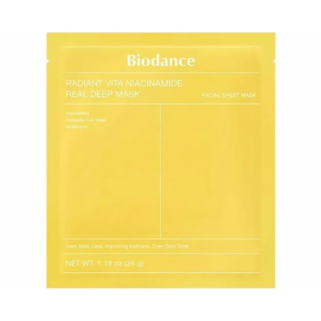 BIODANCE veido kaukė Radiant Vita Niacinamide Real Deep, 1vnt.