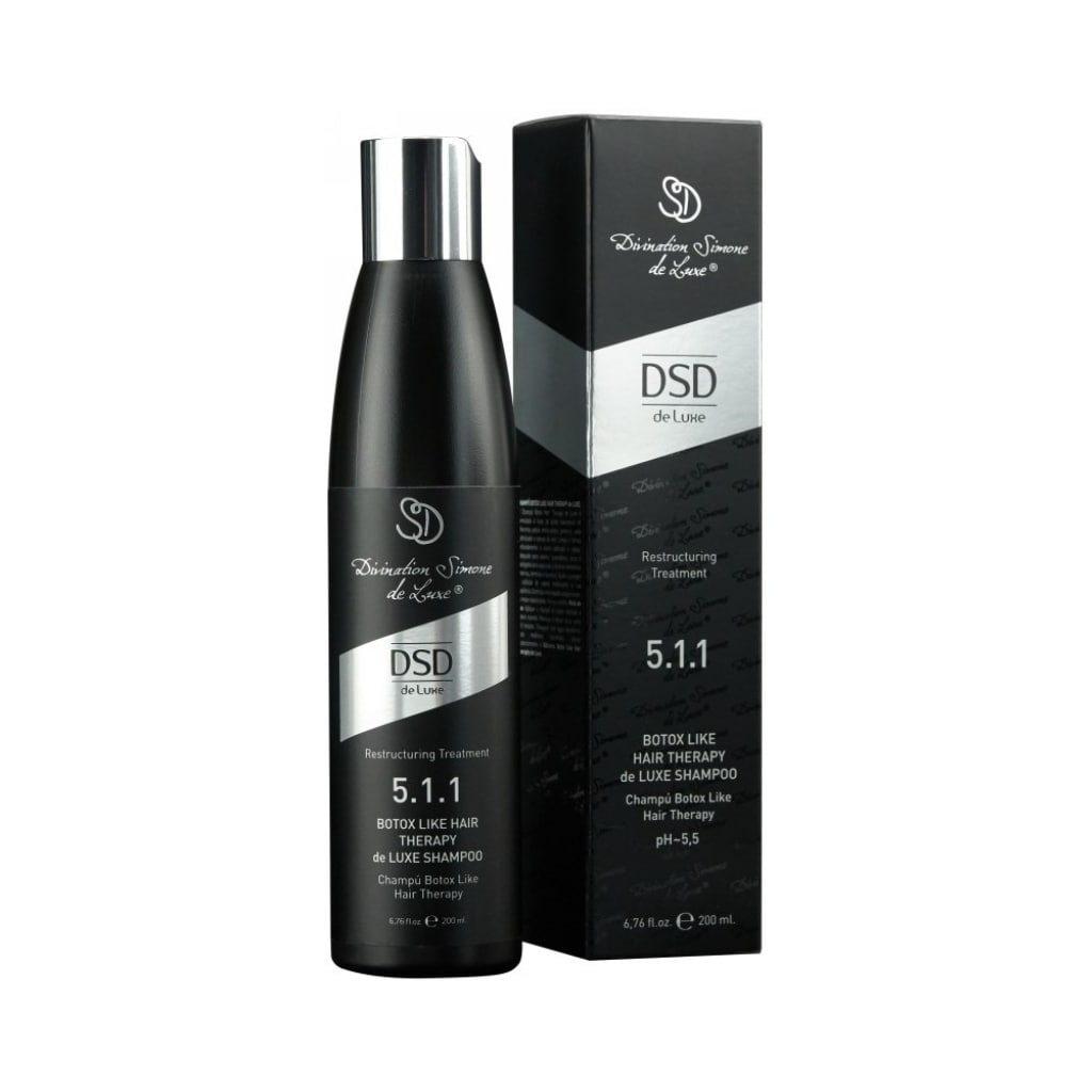 DSD de Luxe šampūnas plaukams Botox Like Hair Therapy de Luxe Shampoo DSD 5.1.1, su botoksu, 200ml