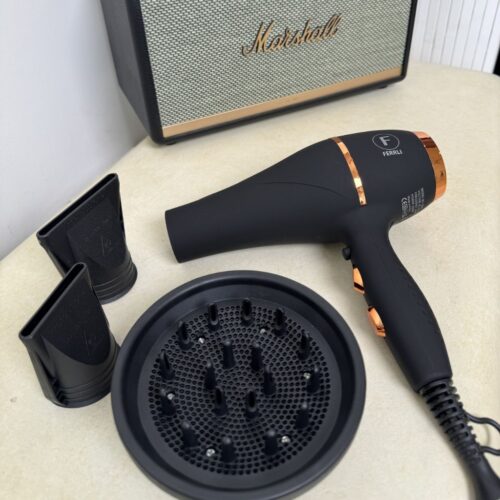 FERRLI infraraudonųjų spindulių džiovintuvas PHENOMENAL Limited Edition, juodos spalvos, 2200W