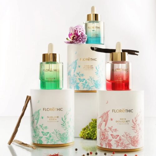 FLORĒTHIC aliejiniai plaukų kvepalai Dream Red Bouquet, 30ml