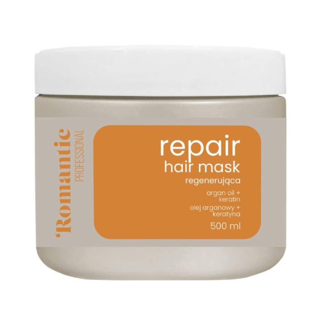 ROMANTIC PROFESSIONAL atstatomoji kaukė pažeistiems ir matiniams plaukams Repair, 500ml