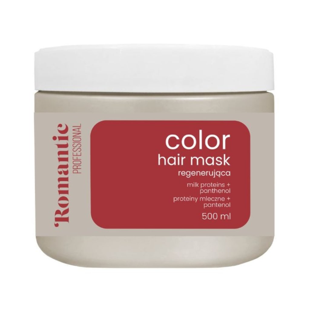 ROMANTIC PROFESSIONAL apsauganti spalvą kaukė dažytiems ir nežvilgantiems plaukams Color, 500ml