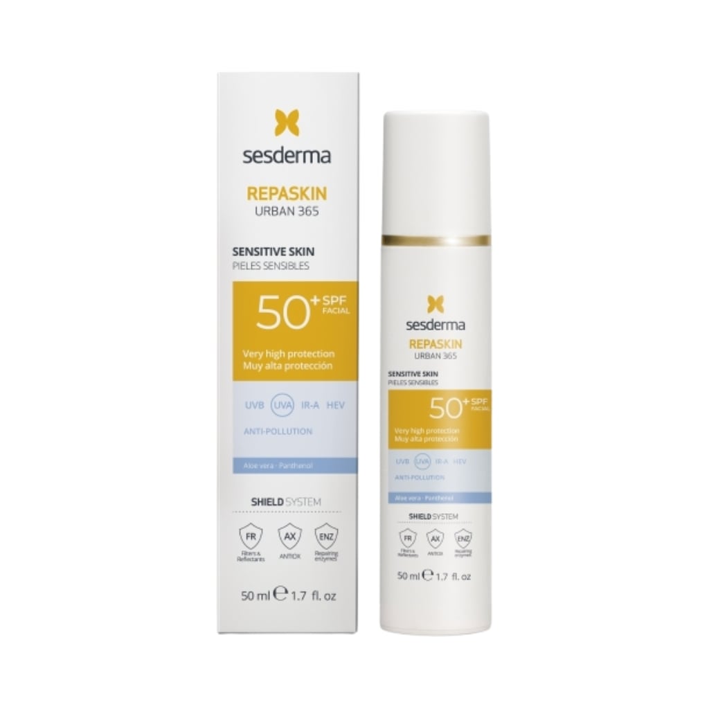 SESDERMA veido kremas su apsauga nuo saulės SPF50+ REPASKIN URBAN 365, 50ml